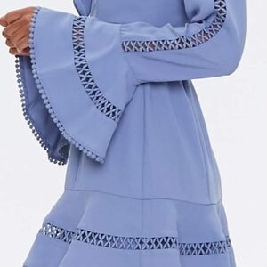 Forever 21 Blue Bell Sleeve Sundress